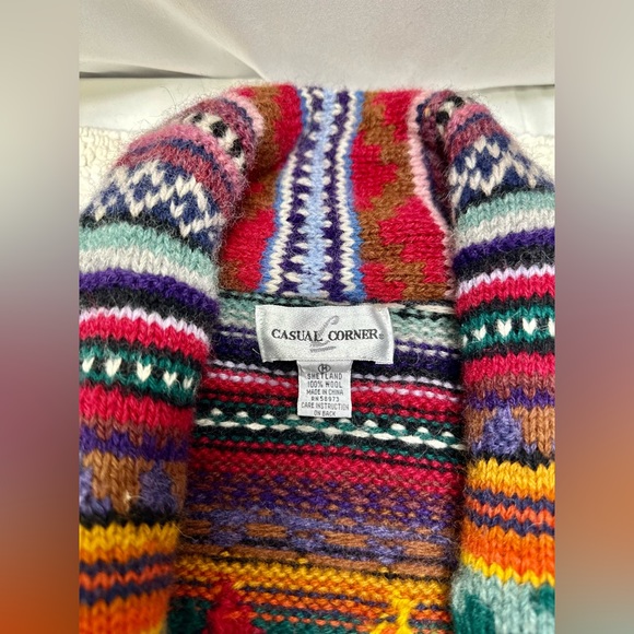 Vintage Women’s Casual Corner Wool Western Jacket w/ Conchos - Picture 4 of 11